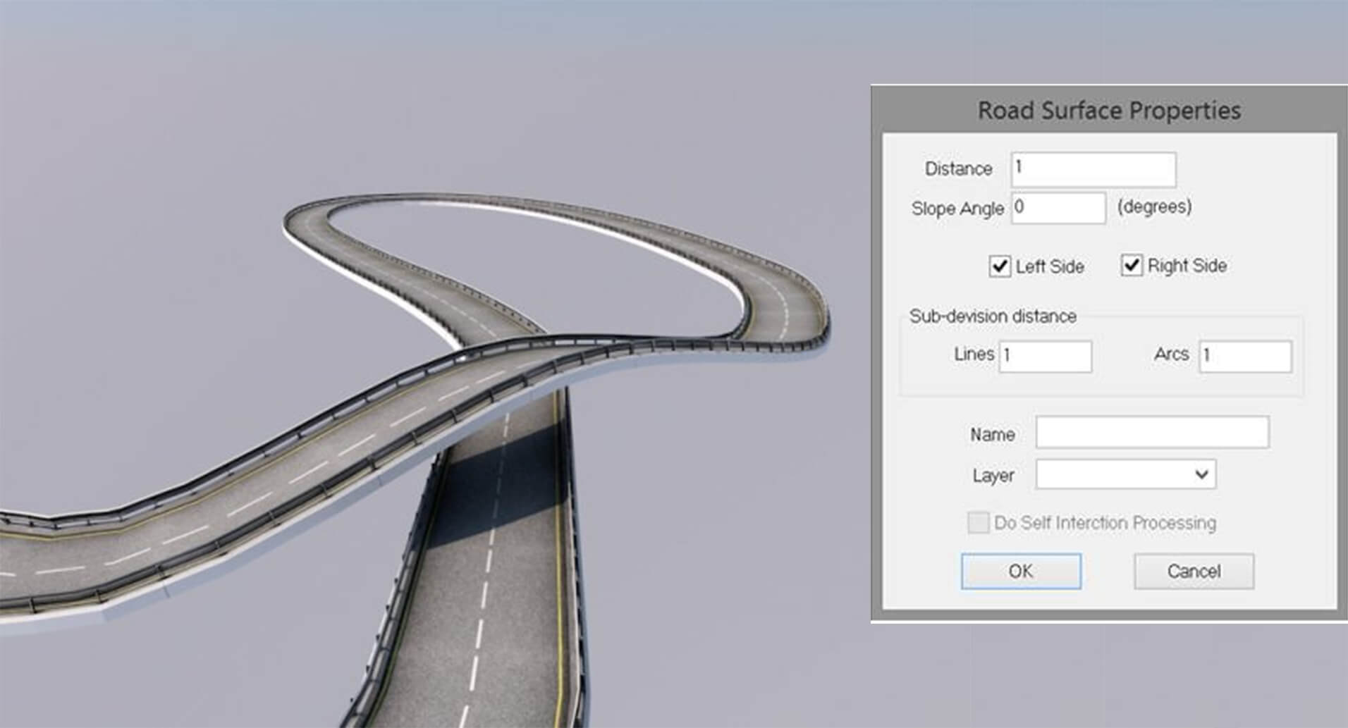 Road alignment and profile