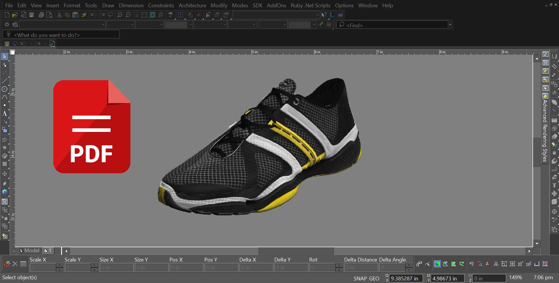 Direct 2D Adobe PDF import in TurboCAD 2026