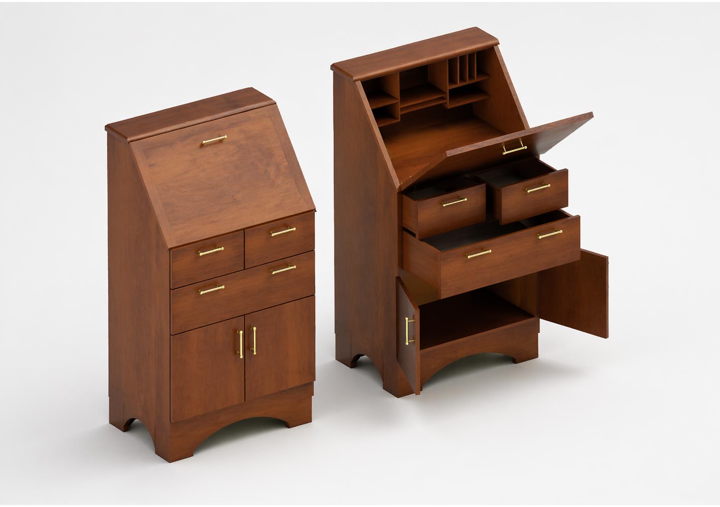 Furniture modelled and rendered