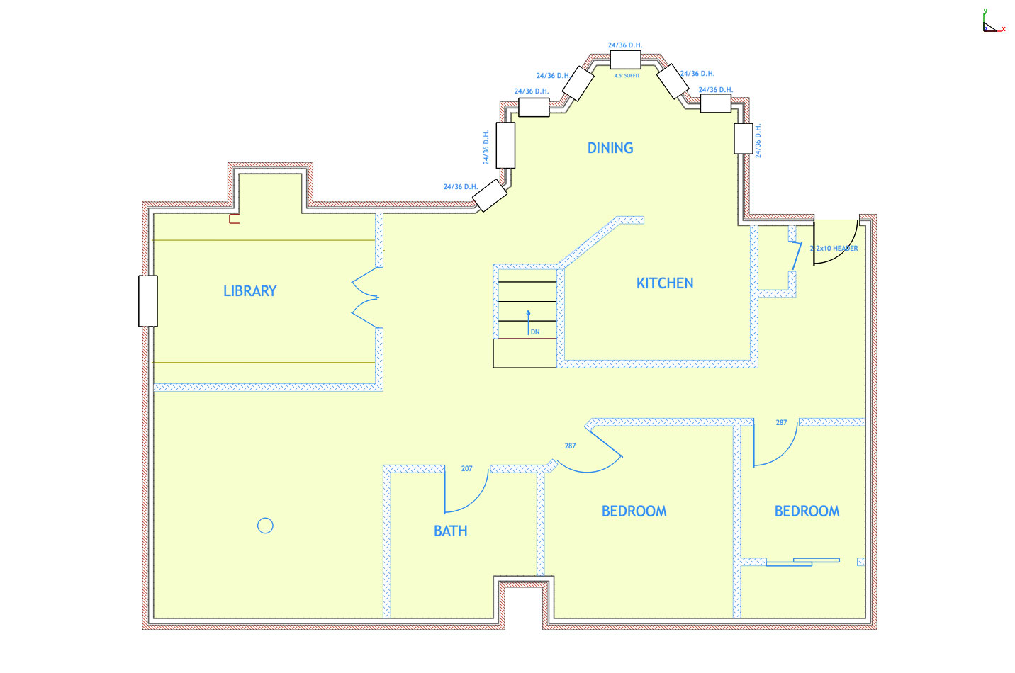 2D Floor Plan, CAD drawing