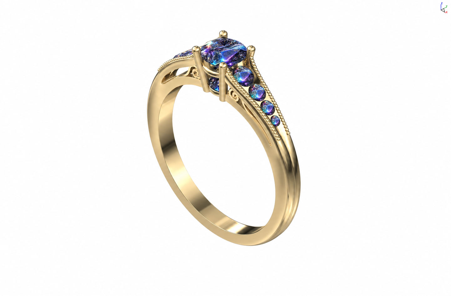 Futuristic Gem, rendered by Copilot