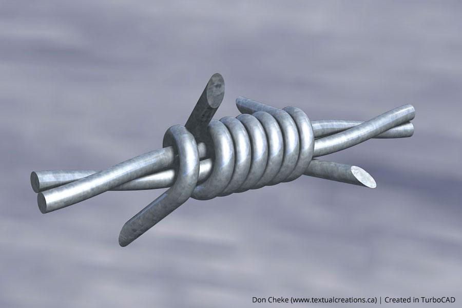 Barbed wire