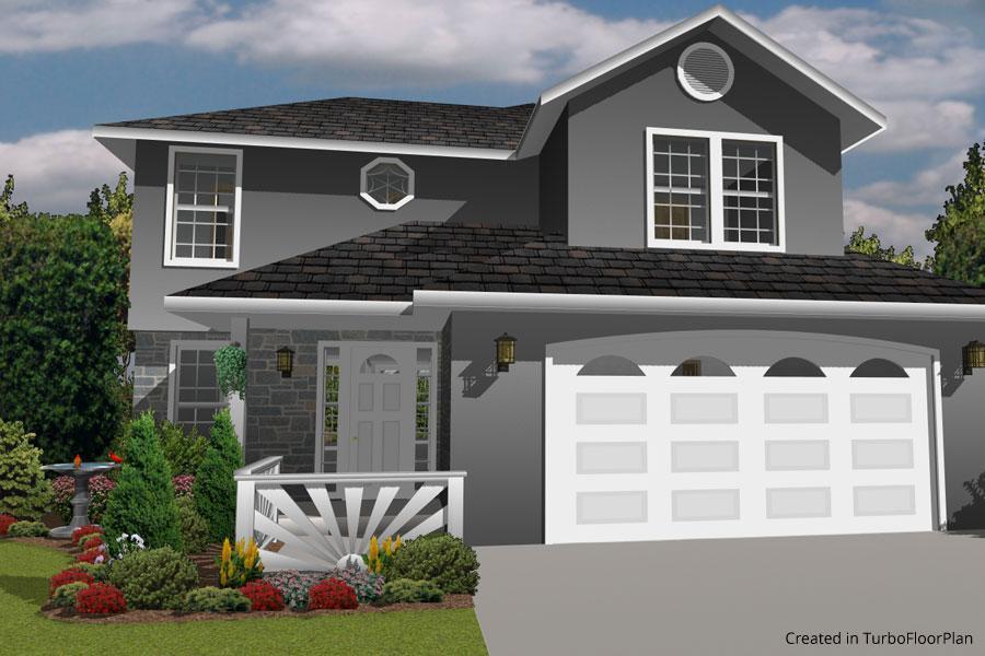 House exterior landscaping