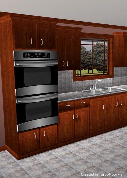 Kitchen cabinet layout design