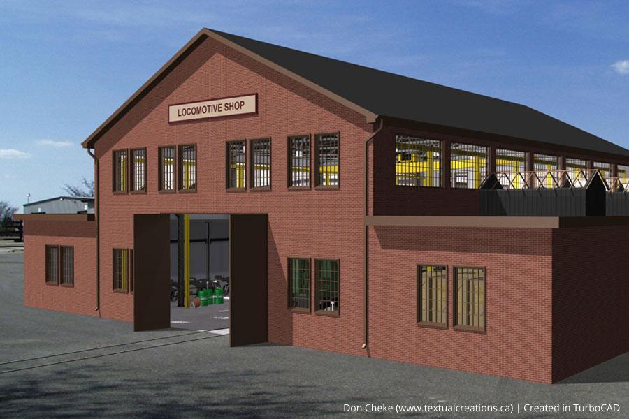 Locomotive repair facility