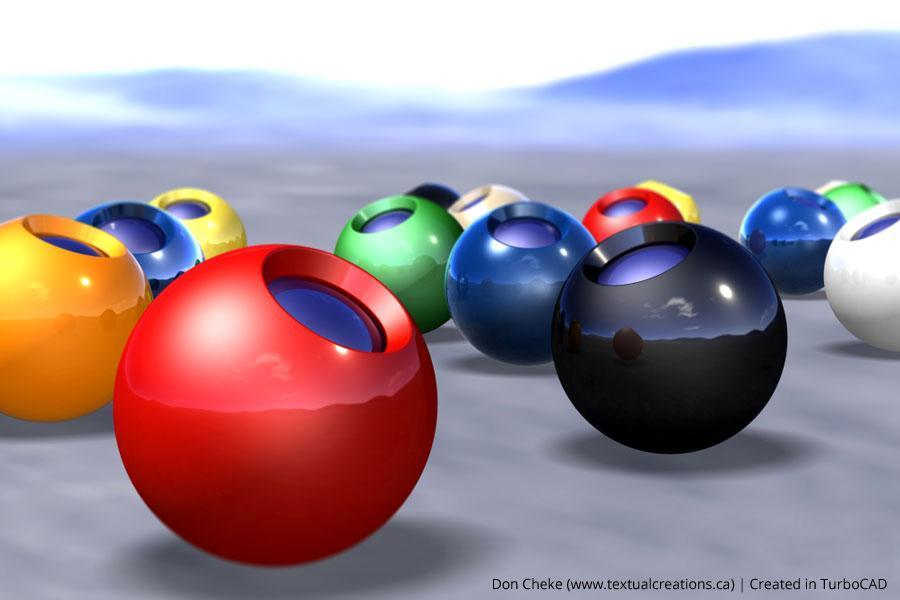 Material spheres