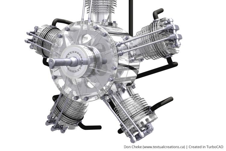 Radial engine mechanical design