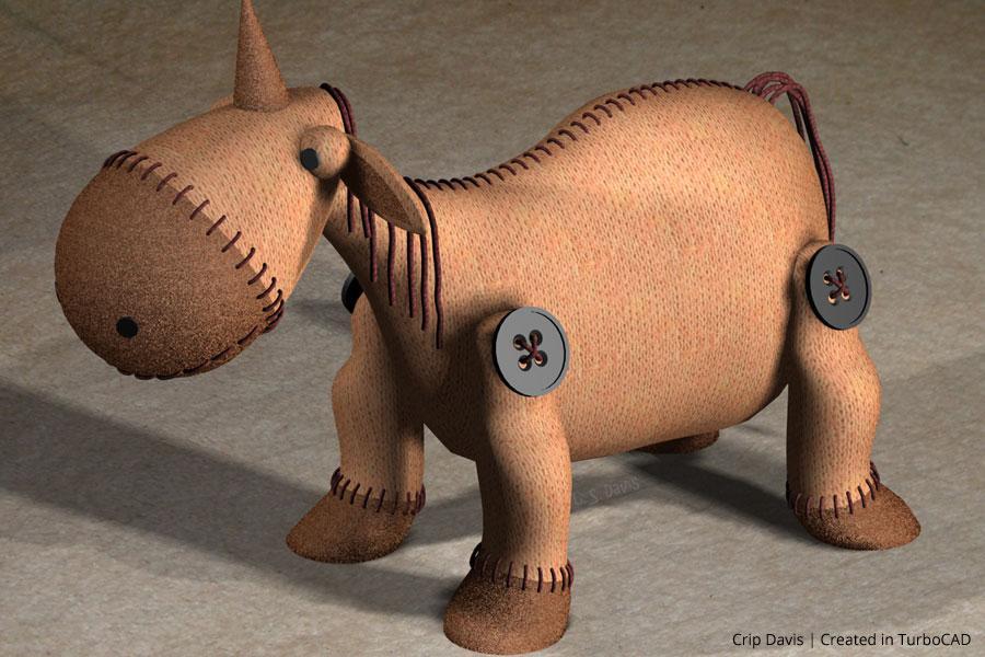 Stuffed animal unicorn
