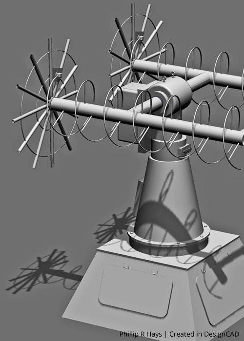 Weather satellite antenna