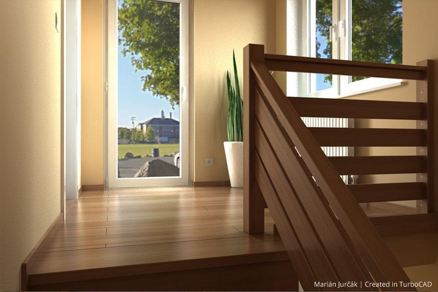 Wooden stairs