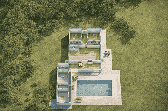 Convert Floor Plans into 3D Views, rendered by Copilot