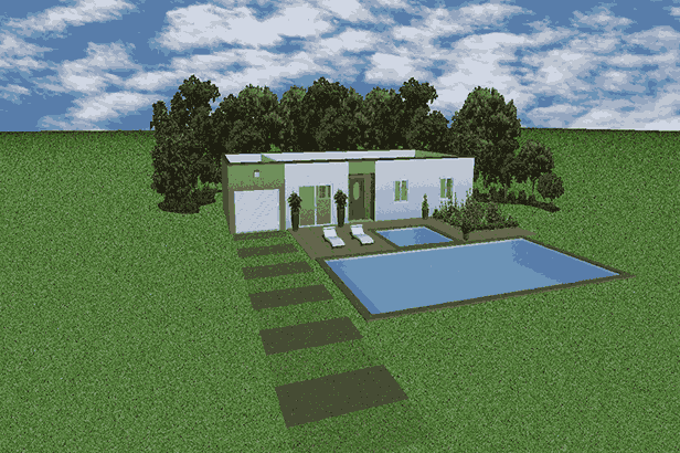 Residential exterior, original design
