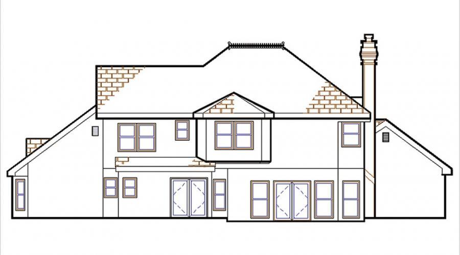 2d house drawing