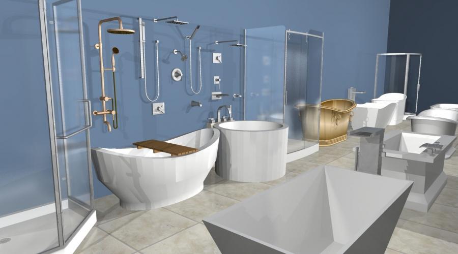Bathroom design options bath tubs
